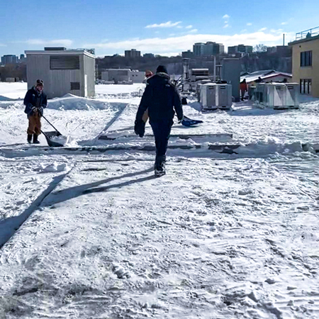 Déneigement entrée